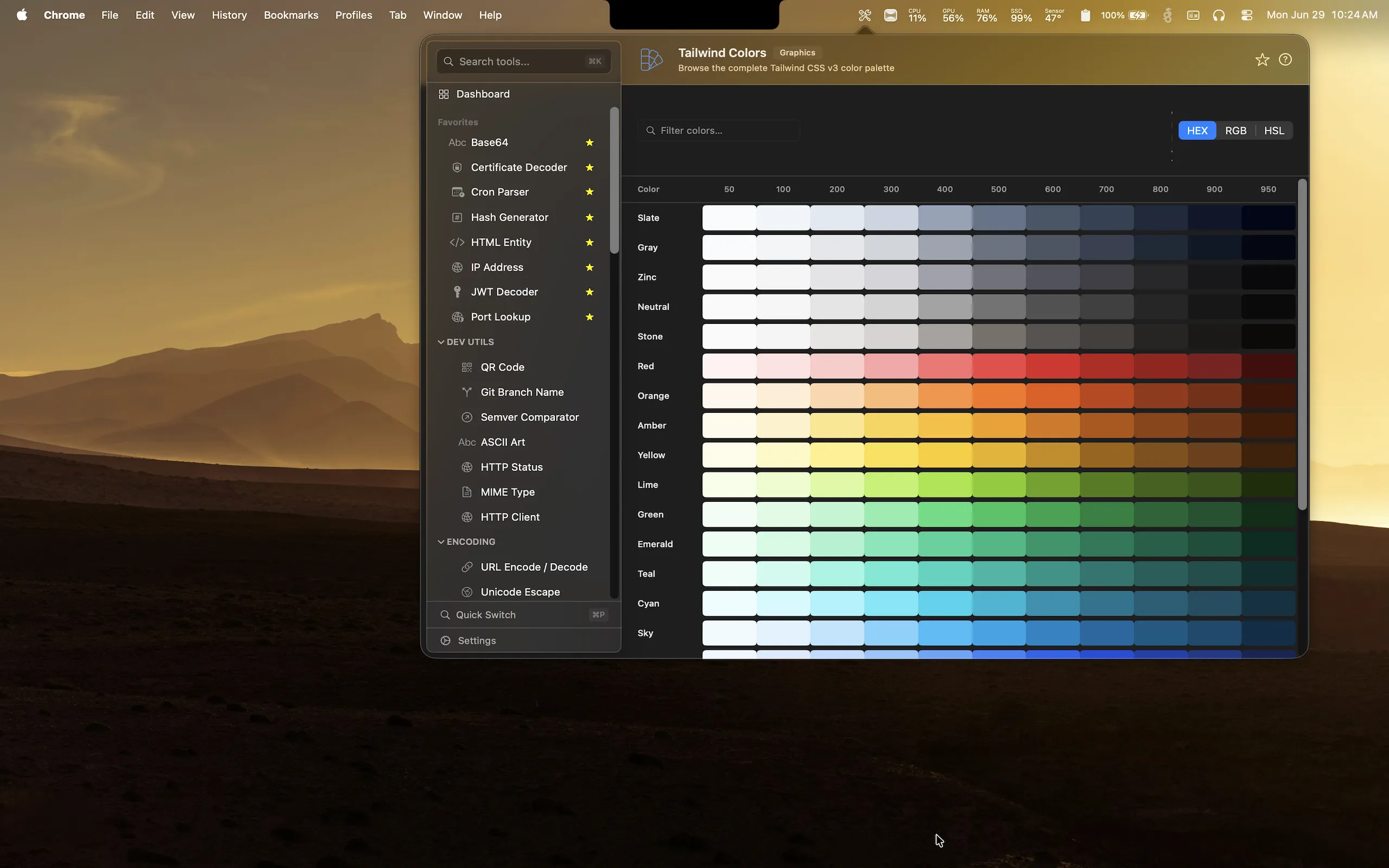 Tailwind Colors
